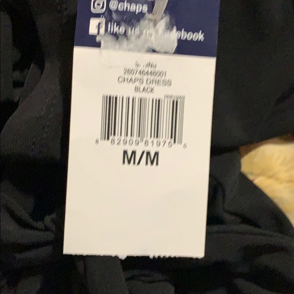 Chaps black dress with wrap style - Picture 7 of 8